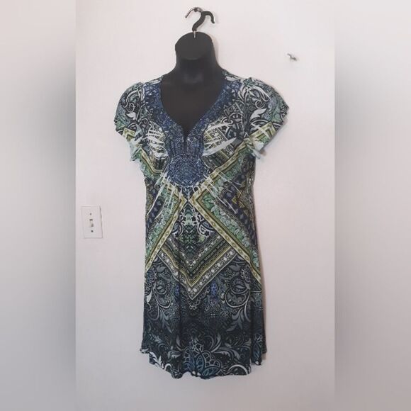 Apt 9 Sublimation Crochet A-Line Dress - Picture 1 of 8